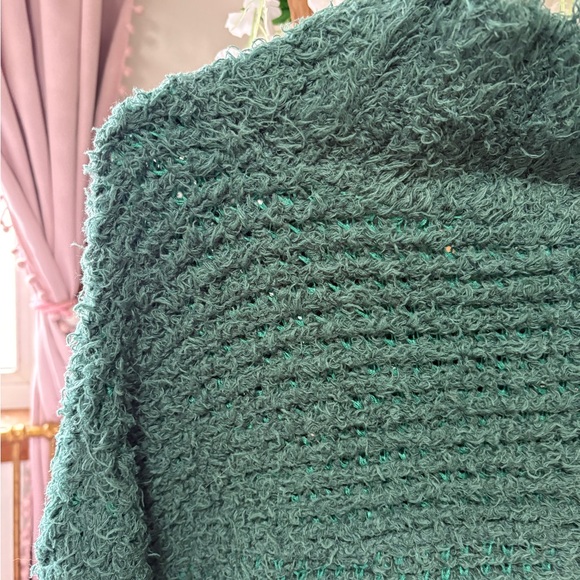 Free People Canyon Green Fuzzy Turtleneck Pullover Sweater - Picture 9 of 10